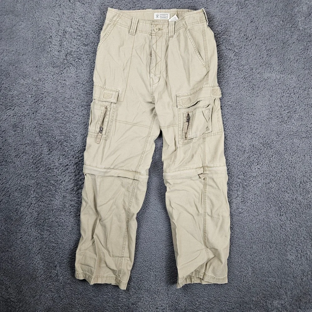 Arizona Jean Company‎ Kids Tan Cargo Convertible Pants Zip Off Legs Size 16R